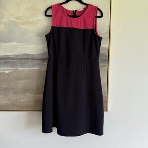41Hawthorn sleeveless dress Color blocked Navy And pink - Size XL